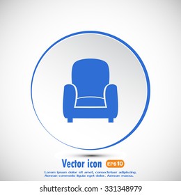 Vector illustration of icon chair