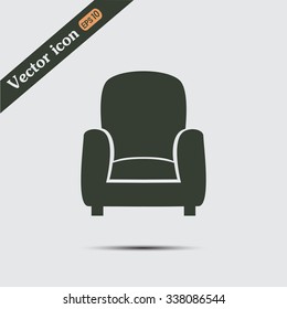 Vector illustration of icon chair