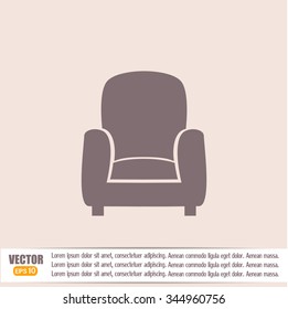 Vector illustration of icon chair