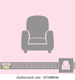 Vector illustration of icon chair