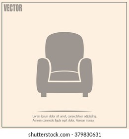 Vector illustration of icon chair