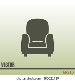 Vector illustration of icon chair