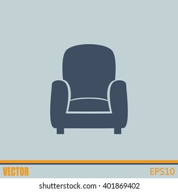 Vector illustration of icon chair