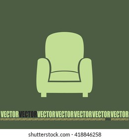 Vector illustration of icon chair