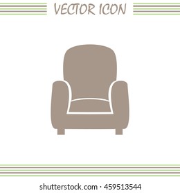 Vector illustration of icon chair