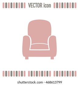 Vector illustration of icon chair
