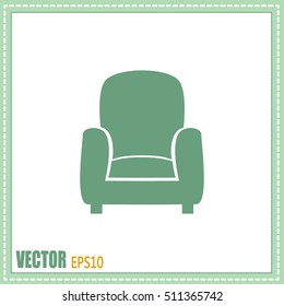 Vector illustration of icon chair