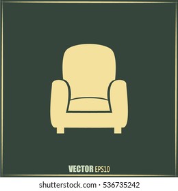 Vector illustration of icon chair