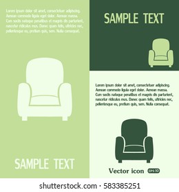 Vector illustration of icon chair