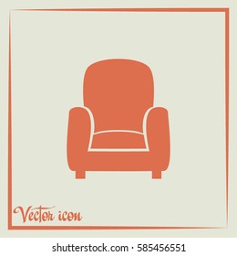 Vector illustration of icon chair