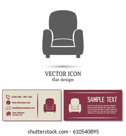 Vector illustration of icon chair