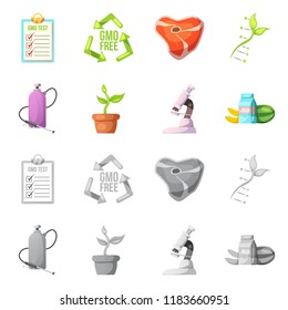Vector illustration of  and  icon. Collection of  and  stock vector illustration.