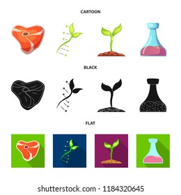 Vector illustration of  and  icon. Collection of  and  stock vector illustration.