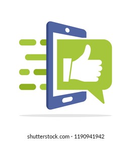 Vector illustration icon with the concept of accessing useful content information from the mobile application