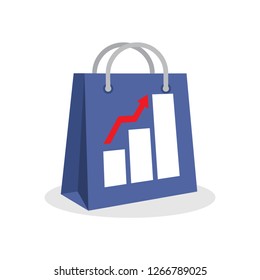 Vector illustration icon with the concept of business marketing strategy