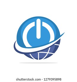 Vector illustration icon with the concept of global power