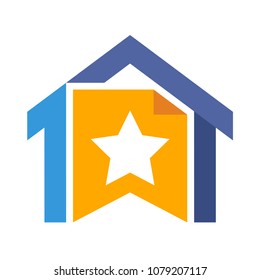 vector illustration icon with the concept of housing rating