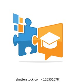 Vector illustration icon with the concept of online media solutions that communicate about educational information