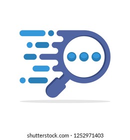 Vector illustration icon with the concept of responsive search access to find something information.