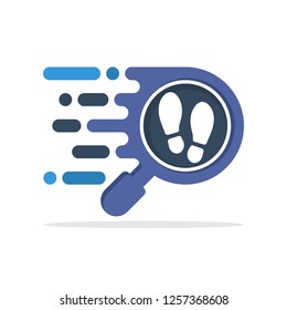 Vector illustration icon with the concept of a responsive search access to find information about evidence