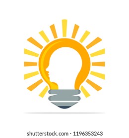 Vector illustration icon with creative personal concept