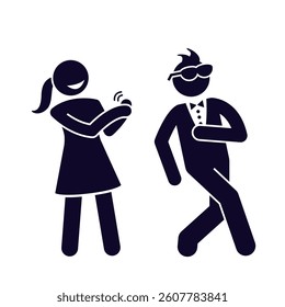 vector illustration icon design boy and girl