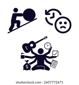 vector illustration icon design human in process