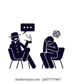 vector illustration icon design human chatting