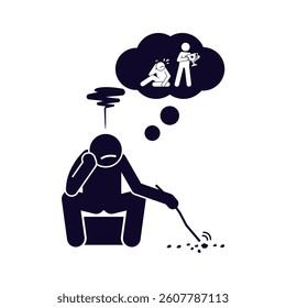 vector illustration icon design human tired