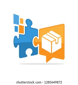 Vector illustration icon with a digital media solution concept that communicates about packet problem information