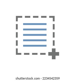 Vector illustration icon document select
