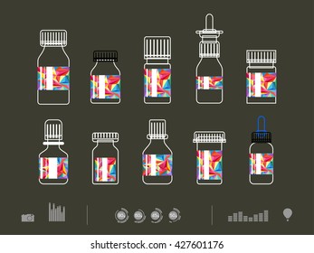 Vector illustration of icon drug