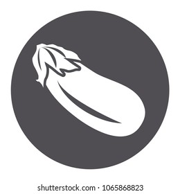 Vector illustration icon of a eggplant