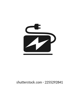 Vector illustration, icon of an electrical power supply device. 