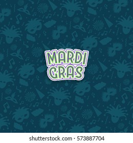 vector illustration. vector icon elements happy Carnival Mardi Gras celebration. Colorful bright fireworks design masks. Design elements for the design of posters, flyers, gift cards, booklets