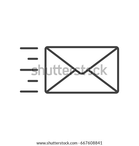 Vector illustration or icon. Email, letter