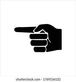 vector illustration icon of Finger Glyph