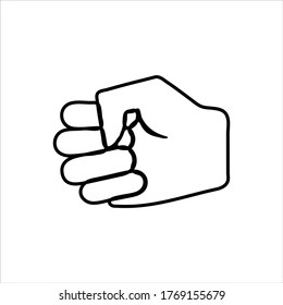 Vektorgrafik-Symbol von Finger Outline