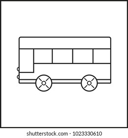 vector illustration icon flat bus