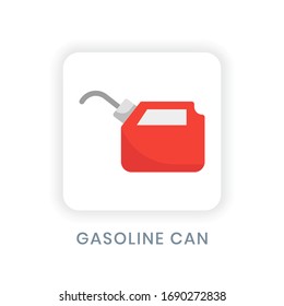 Icono de ilustración del vector, la gasolina puede aislarse en fondo blanco con estilo de diseño de icono plano