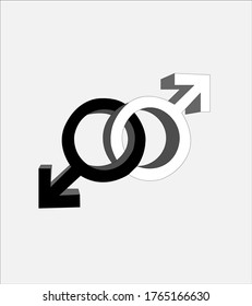 Vector illustration icon for gays.