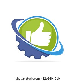 Vector illustration icon with a good working management system concept