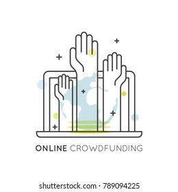 Vector Illustration Icon Graphic Element for Nonprofit Organizations and Donation Centre. Fundraising Symbols. Crowdfunding Project Label. Charity Logo, Blood donation flyer banner, Help Africa