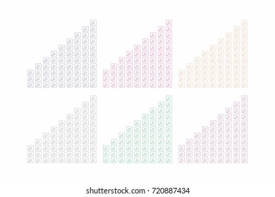 Vector illustration icon growth diagram arrow symbol success chart