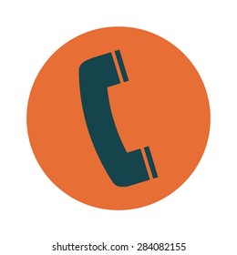 Vector illustration icon Handset.