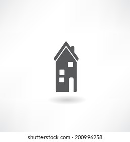 Vector illustration of icon of home