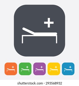 vector illustration of icon hospital