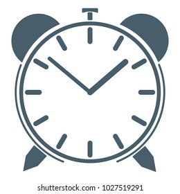 Vector illustration, Icon. Hours and time. round dial