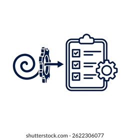 vector illustration icon how to work to achieve goals