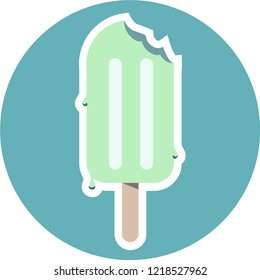 Vector illustration icon of ice cream